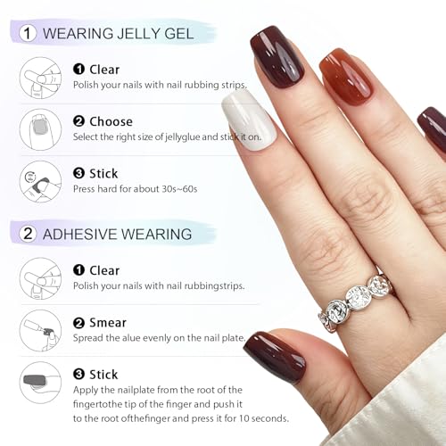 6 Packs (144 Pcs) | Reusable Press on Nails | cute nails | 6-Style Bundle | 12 Sizes | Each Style 24 Pcs | Blush Pink Bow Cat Eye - color: Blush Pink Bow Cat Eye