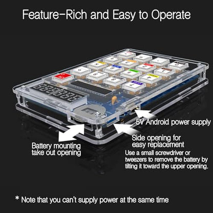 EIELE Electronic Calculator Soldering Practice Kit Resistance Resistance Calculator Multifunction Transparent Case Electronic Learning Kit