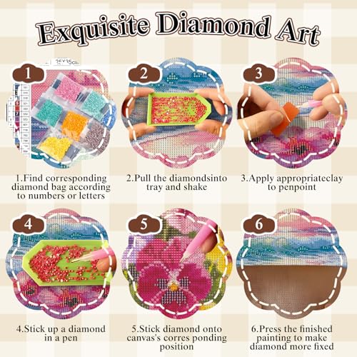 Diamond Painting Kit for Adults,Chicken Sunflower Diamond Art Kits 12x16In - color: KM1178-1