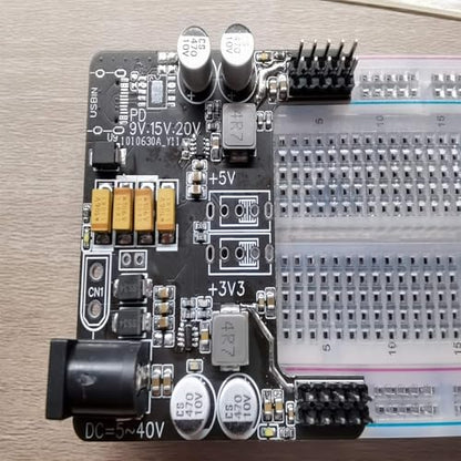 3pcs Breadboard 830 Point Solderless Prototype PCB Board Kit, Solderless Breadboard for Arduino Proto Shield Distribution Connecting Blocks.