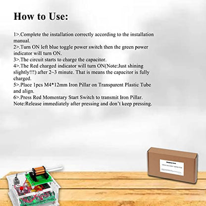 Soldering Practice Kit Projects DIY Toys Electric Magnetic Transmitter Educational Electronics Kit Mini DIY Shooting Game Fun Soldering Project