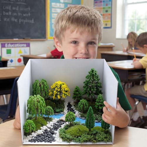 MiniInflat 34 Pcs Diorama Supplies Kit Scenery Project Set