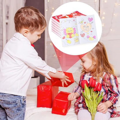 BenLouis 24 Pcs Valentine's Day Mini Coloring Books for Kids Party Favors - style: Valentines Day