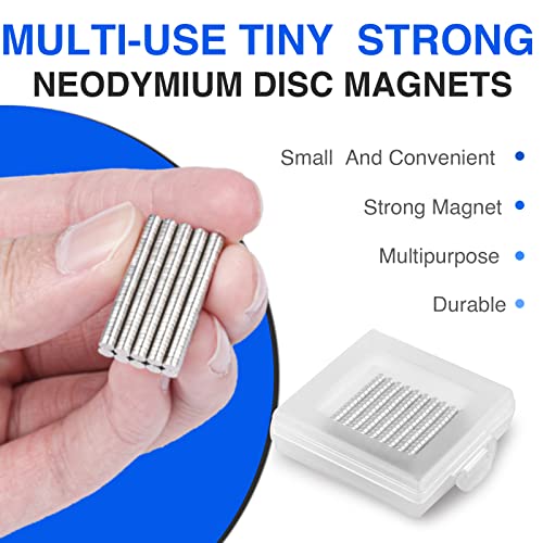 TRYMAG Small Rare Earth Magnets, 360Pcs Neodymium Magnet - color: Silver, size: 3x1mm-360Pcs