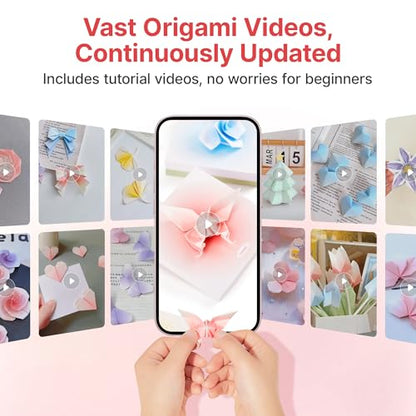 Leven Origami Paper, Colored Folding Craft Paper Kit 600 Sheets