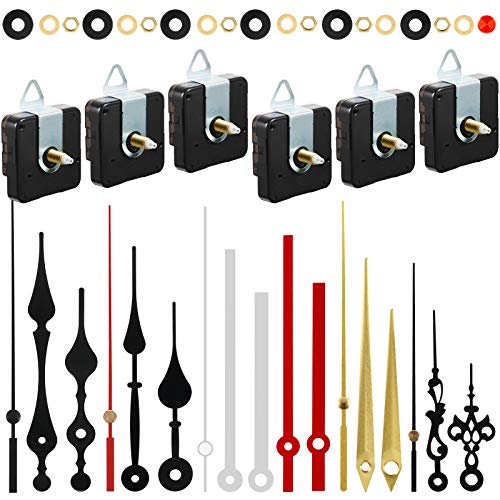 Outus 6 Pack High Torque Silent Quartz Clock Movement Kit, 20 mm/ 0.8 Inch - size: 20 mm/ 0.8 Inches