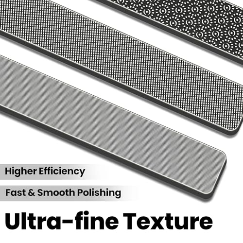 4 PCS Hobby Model Polishing Glass Files for Gunpla Model Building Tool, Scale Model 3D Prints Sanding Tool, #10000 Grits Ultra Fine Glass Mirror Files for Gundam, Plastic, Wood & Resin Parts - style: 4pcs (3 Long #10000 Grit & 1 Short #320-400 Grit)