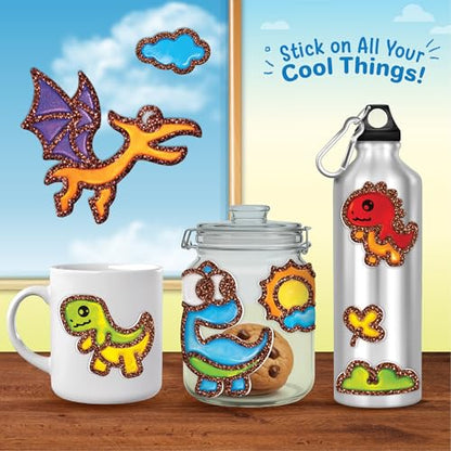 Imagimake DIY Jelly Stickers - Dino, 25+ Stickers, Low-Mess Art Kit - style: Dino