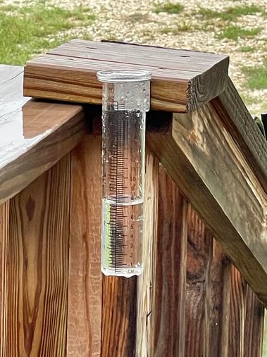 7" Capacity Rain Gauge with Stainless Steel Mounting Rack Holder, Post Mount Rain Gauge for Yard Garden Outdoor Home (Style A) - style: Style A