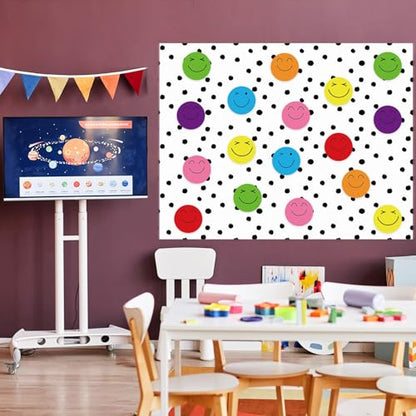 Qyeahkj Black Dot Bulletin Board Paper Roll Black Polka Dot Bulletin Board Background Paper Fade Resistant Classroom Decoration Poster Art Craft Home Wall Education Decor Supplies 17.7in x 20ft - style: Black Dot
