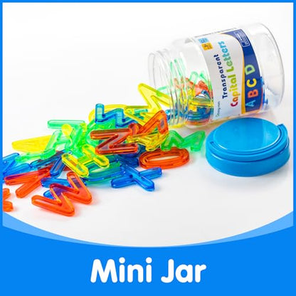 52 Pcs Translucent Capital Letters - Light Table Toys - style: Capital Letters