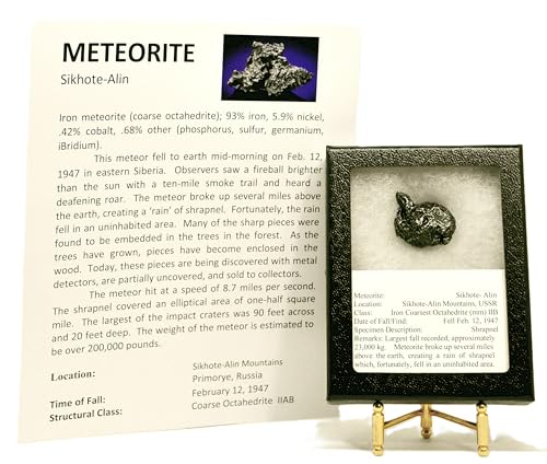 Sikhote-Alin Meteorite 30-35 Grams - Rare Large specimens