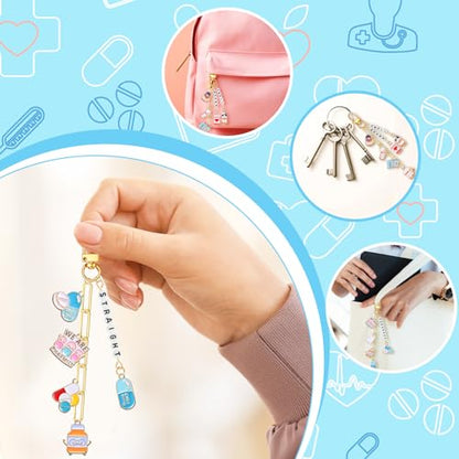 CraftyDream 558 Pcs Pharmacy Technician Gifts Charms for Keychain Making - style: Pharmacist