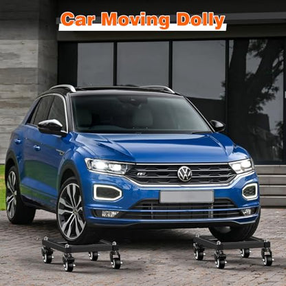 Heavy Duty Car Wheel Dolly, Car Dolly Set 2 Pack, Portable Moving Dolly for Motorcycles, Boats,Cars, ATV, SUV, etc.