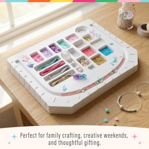 Bright Stripes Wish*Craft Mystical Jewelry Studio DIY Bracelet Kit, Ages 8+ - style: Mystical Jewelry Studio