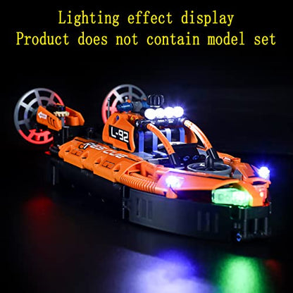 GEAMENT LED Light Kit Compatible with LEGO Rescue Hovercraft - Lighting Set for Technic 42120 Building Model (Model Set Not Included)