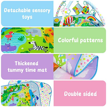 Dr.Rapeti Baby Play Mat, Baby Play Gym, Playmat & Floor Gyms with Ball Pit - size: 47*40 Inch