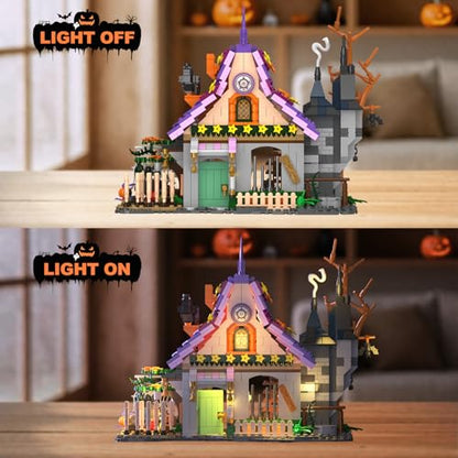 Magical Retreat of Witch Building Blocks Set 14+, 1200 Pieces - color: The Magical Retreat of the Witch