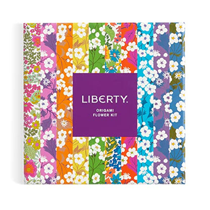 Galison Liberty Classic Floral – Origami Flower Kit Featuring Classic Japanese Design Inspired Mitsi Prints with 75 Sheets and Instructions for Kusudama Flower Ball