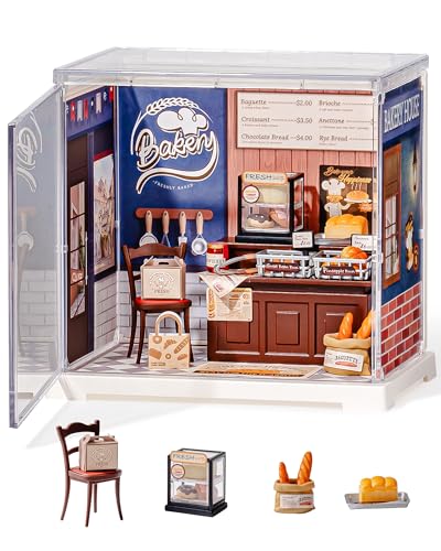Rolife Super Creator Mini Series Fruits Shop, DIY Plastic Miniature Kits Retail Store Series, Mini Model House Building Set for Teens Aged 14+, DIY Crafts/Hobbies for Adults (Nature Energy Fruits) - style: Butter Bakery House