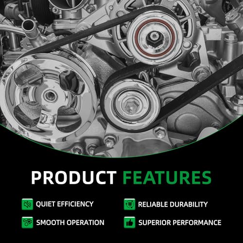 Belt Tensioner and Serpentine Belt Kit #39120 38009 419008 - size: for Liberty KJ 2002-2006