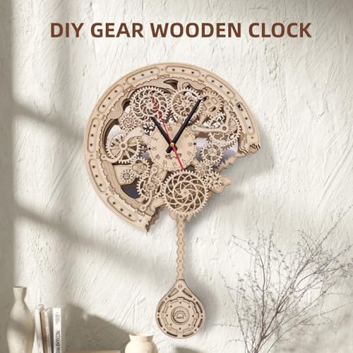 3D Wooden Puzzle Clock for Adults - color: Clock