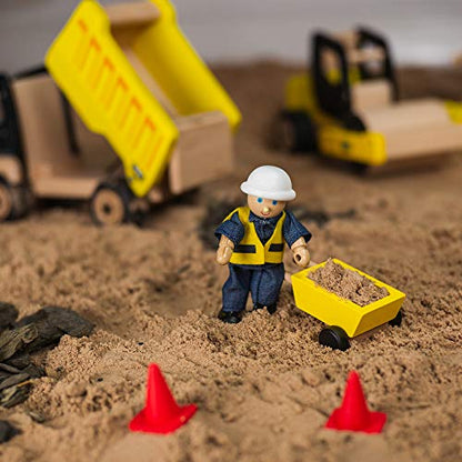 Tidlo Wooden Construction Playset - Building Site Set