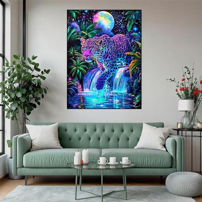 XUCNWL Diamond Art Kits for Adults, Leopard Diamond Painting - color: Leopard, size: 11.8x15.7in(30x40cm)