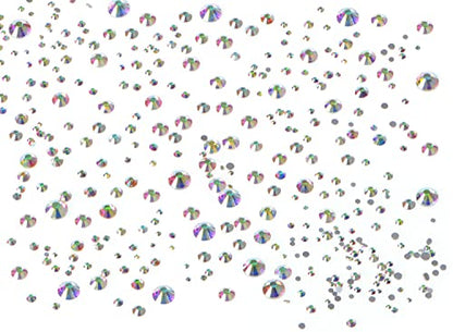 Bymitel 5000 Pieces 6 Mixed Sizes Glue Fix on Glass Rhinestones Round Crystal Gems Flatback for DIY Jewelry Making with one Picking Pen (6-Sizes 5000PCS, Crystal AB) - color: Crystal AB, size: 6-SIZES 5000PCS