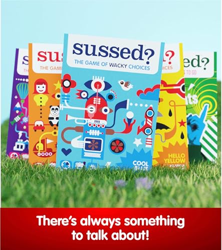 SUSSED The Wacky ‘What Would You Do’ Card Game - Social Fun for Teens - color: Cool Blue (Cool Life Questions Theme)