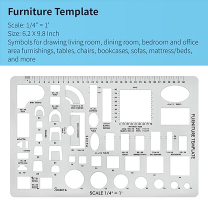 Sooez Architectural Templates, House Plan Template - color: clear
