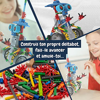 Science4you Deltabot Robot Toy Kit for Kids Age 8-12 - STEM 117 Pieces Robotics Kit, Build Your Own Robot Toy for Kids Age 8+, Educational Science Kits DIY Building Toys, Gift for Boys and Girls - style: Deltabot