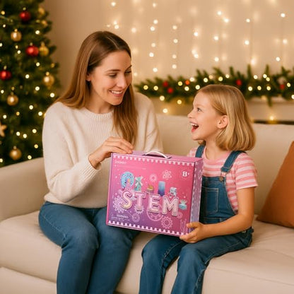 Sntieecr 6-in-1 Stem Kits for Kids Age 8-12, Girls Engineering Kit