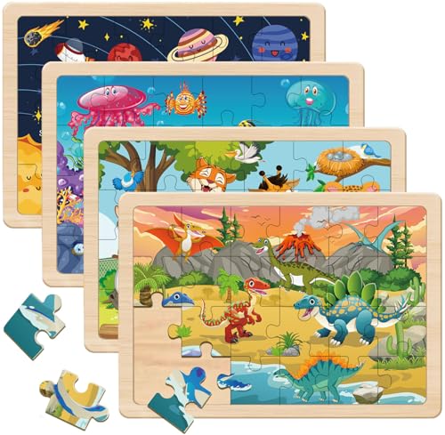 Puzzles for Kids Ages 4-6, 4 Packs 24 Piece - color: Kids Puzzles