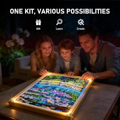 BRIKSMAX 2.0 Light Kit Compatible with Lego Art Claude Monet – Bridge Over a Pond of Water Lilies 31220 Building Sets - Original LED Lighting Kits (Accessories Only) for Display, Gifts & Collectors