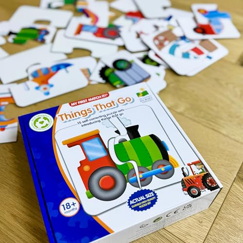 The Learning Journey: My First Match It - Things That Go - 15 Self-Correcting Vehicle Matching Puzzles - size: 15 pieces, style: Things That Go