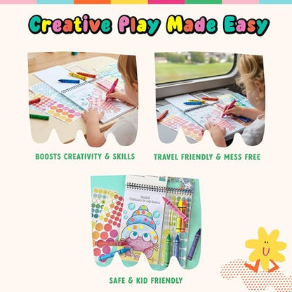 Bright Stripes Art on the Go Going Dotty Ocean Theme Travel Kit, Ages 3+ - color: Going Dotty Ocean