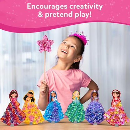 Skillmatics Poke-in Art – Magical Princesses, Wood Craft Kit, Gift for Kids - style: 1. Magical Princesses