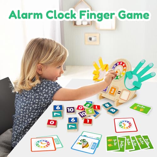 Learning Toys for Kids 3+,Montessori Preschool Educational Learning Activities Counting & Number Blocks Toys Math Games Easter Basket Stuffers Gifts for Girl Boys