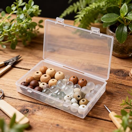 LJY 24 Plastic Boxes, 4 Sizes for Diamond Painting - color: Clear