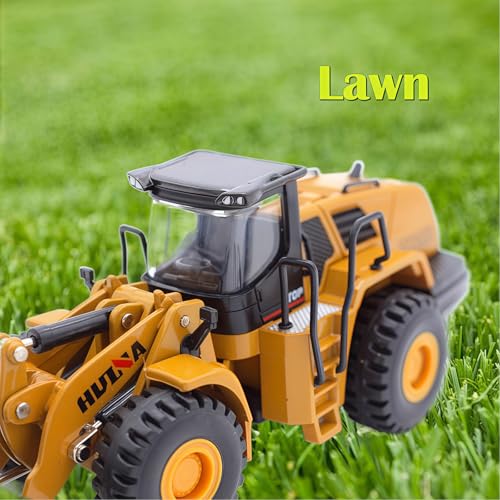 1/60 Wheeled Loader Heavy Duty Construction Metal Bulldozer, Loder Vehicle Toys for Kids, Outdoor Sandbox Car Toys, Birthday Gift Toddler Boy Kid - color: Loader -1813-1/60