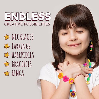 Orian Jewelry Making Kit for Girls, 550+ Pop Beads, Bracelet & Necklace - size: 550+ Piece Set