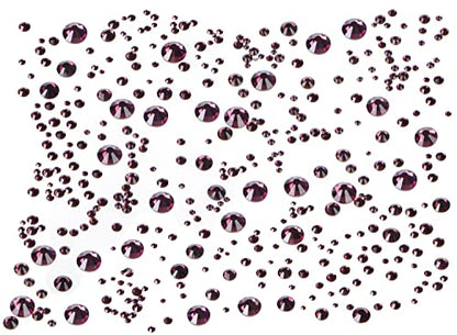 Bymitel 5000 Pieces 6 Mixed Sizes Glue Fix on Glass Rhinestones Round Crystal Gems Flatback for DIY Jewelry Making with one Picking Pen(6-Sizes 5000PCS, Amethyst) - color: Amethyst, size: 6-SIZES 5000PCS
