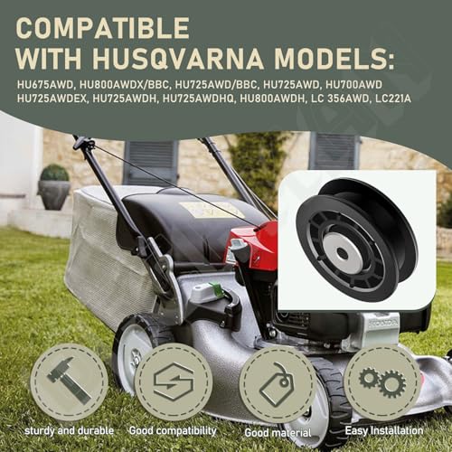 Lawn Mower Idler Pulley 587973001 587969201 for Husqvarna J-onsered Mower - style: 2 x 587973001 Pulley & 1 x 587969201 Pulley