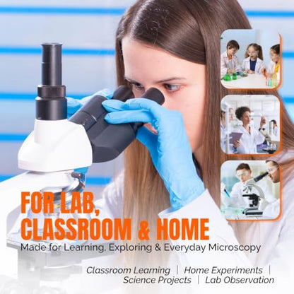 Microscope Slides and Covers, 50 Optical Float Glass Slides+100 Coverslips