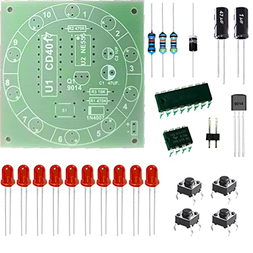 tingbowie Soldering Practice Kit – DIY Electronic Soldering Project Training Board for Beginners
