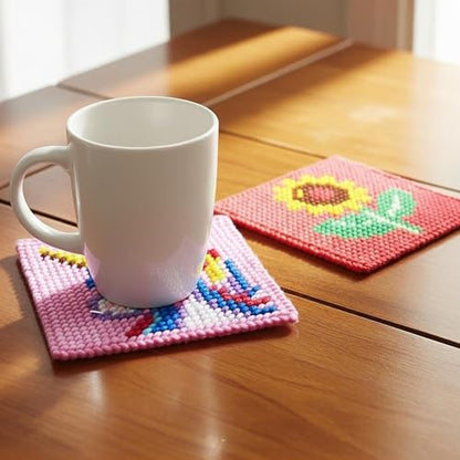 Pllieay 10-in-1 Plastic Canvas Kit for Beginners, Easy Needlepoint Kit