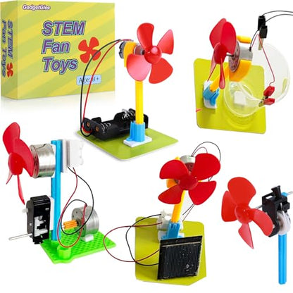 5 Ways to Build a Fan, STEM Science Kits, Electric Circuit Experiments
