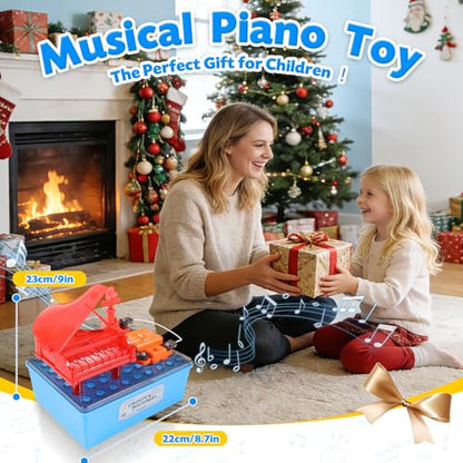 Science Kits for Kids, Children's STEM Educational Toy, DIY Circuit Connections, Playable Piano Enlightenment Toy, Educational Fun Toy Gift for Boys and Girls - color: Red