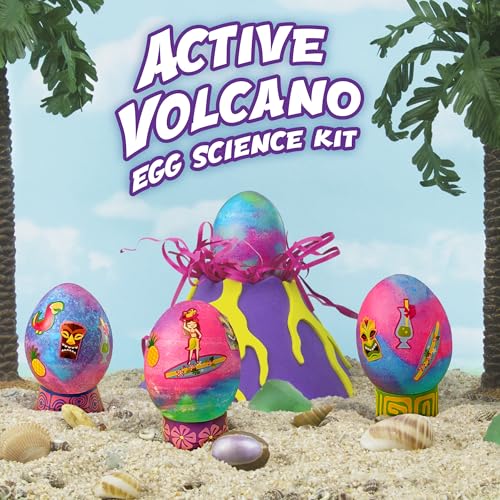 PAAS Easter Egg Decorating Bundle, Includes 1 Active Volcano Eggsperiment Kit, 1 Crystal Growing Eggsperiment Kit, Easter STEM kit, Food Safe Dye (2 Piece Bundle) - color: Multi